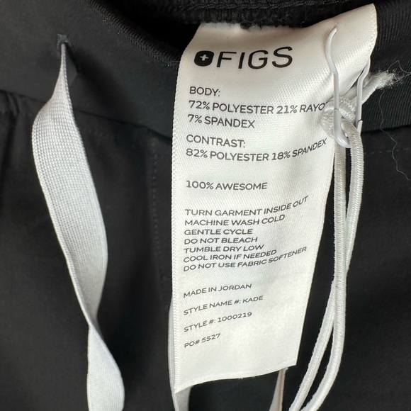 FIGS Black Scrub Pants NWT - Picture 4 of 5